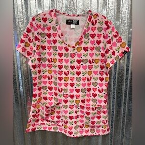 Koi/Print Scrub Top/Women's/Size Small